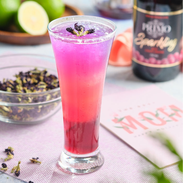 Sparkling Red Grape Dalandan & Butterfly Tea