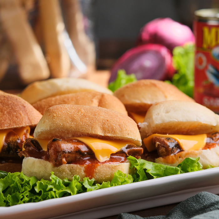 Spicy Sardines Pandesal with Cheese