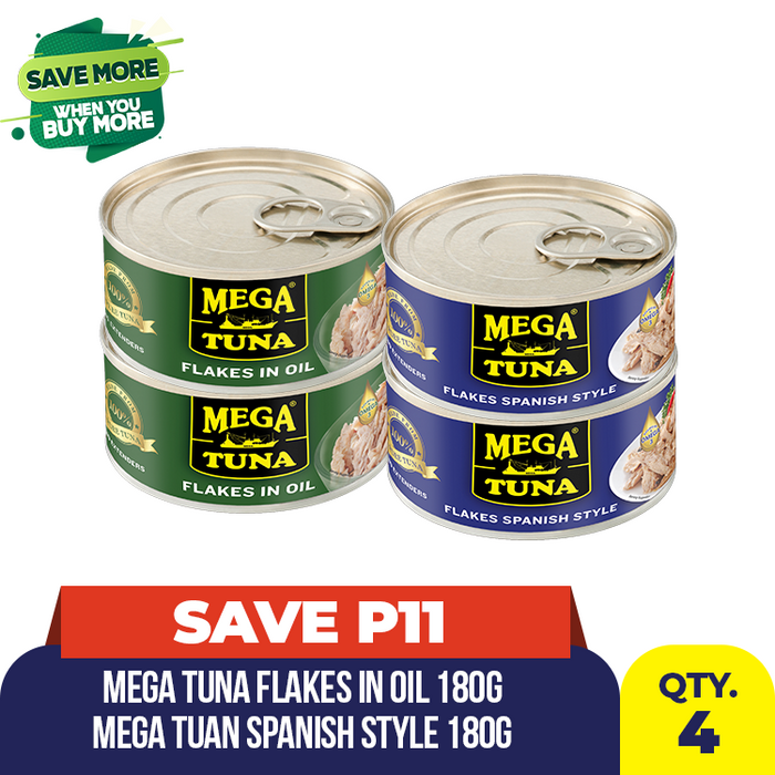 Mega Tuna 180g Bestseller Bundle (4's)